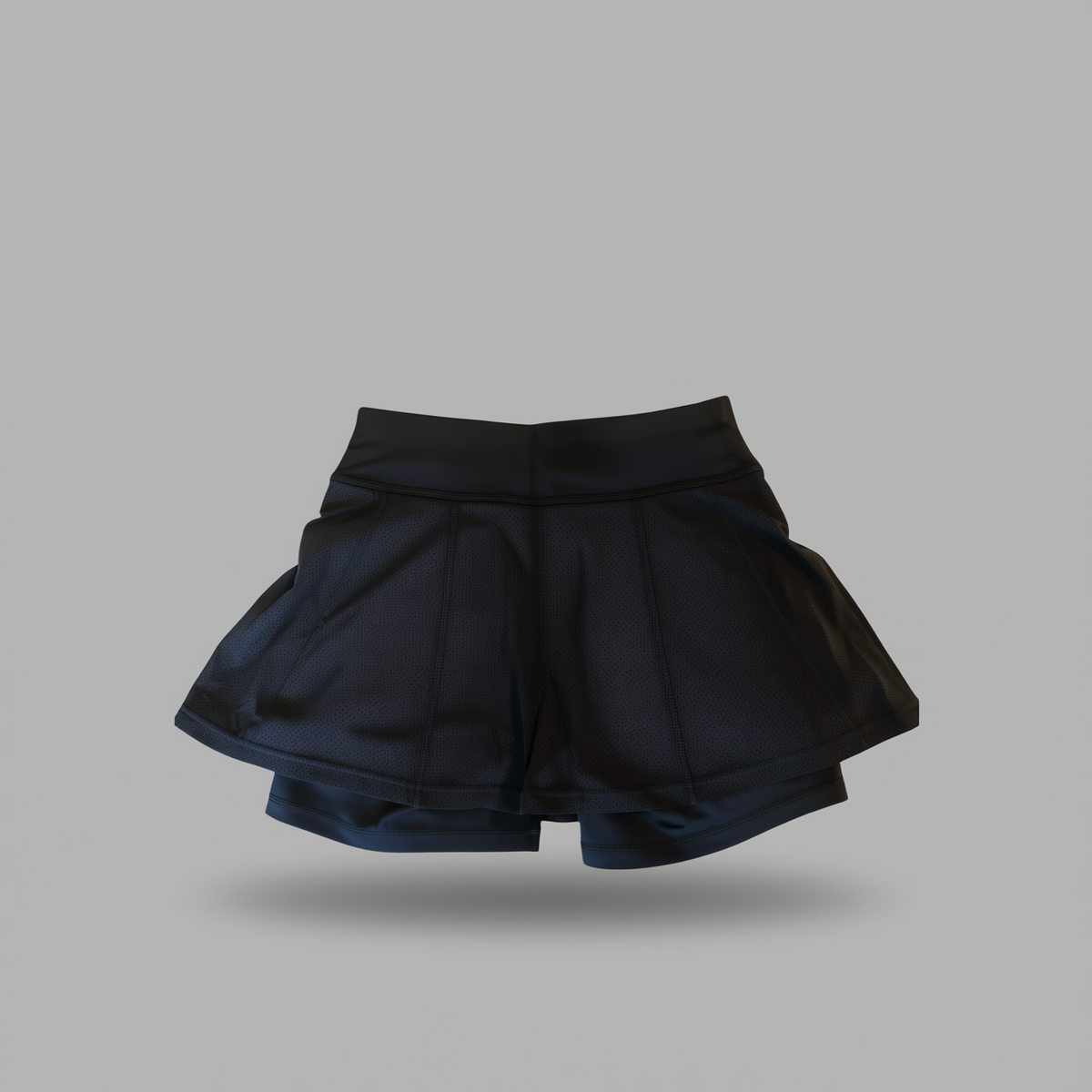 Lay flat view of the HUDL women's squash skort 2026 – XTPro fabric, moisture-wicking,