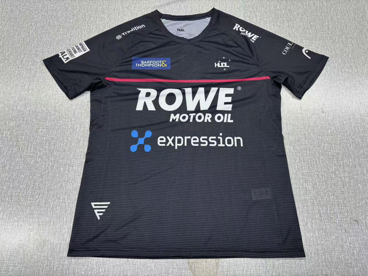 Paul Coll squash shirt – XTPro fabric, moisture-wicking, worn by World #2 in black 